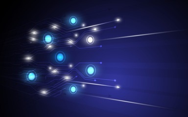 vector abstract digital traffic line movement background