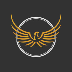 Obraz premium Eagle Logo Icon Design Template.