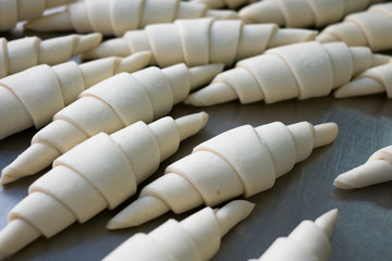 Close-up Croissants Unbaked