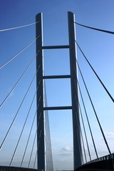 "Rügenbrücke" Germany's largest cable-stayed bridge connecting Rügen, Stralsund