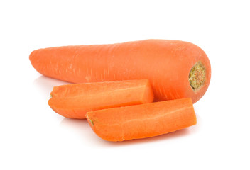 carrots isolated on a  white background