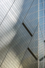 Detail of a modern business skyscrapers. Detail of contemporary architecture