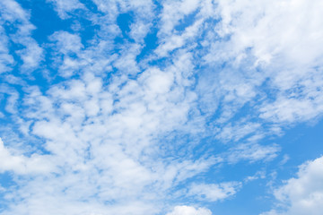 image of clear sky with white clouds on day time