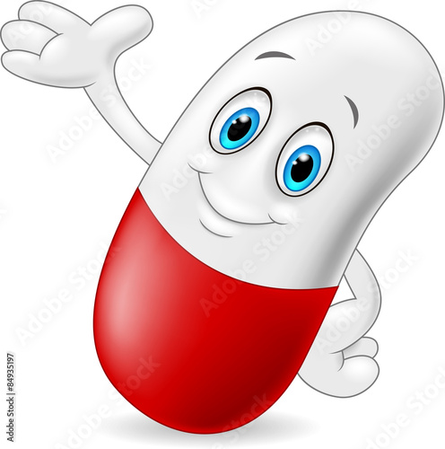 cartoon capsule presenting stock image and royaltyfree vector files