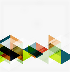 Abstract geometric background. Modern overlapping triangles