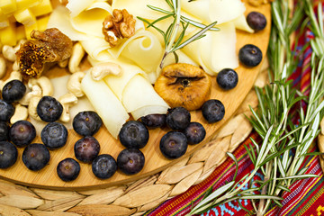 Still life picture with Georgian cheese