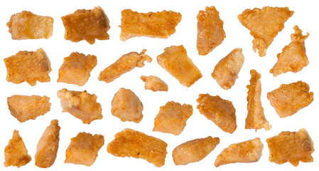 Pieces of fish in batter