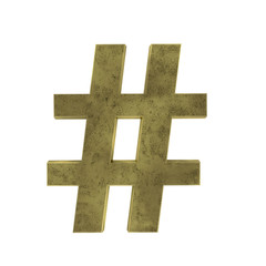 Hashtag - 3d Render 