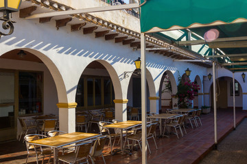 porch with arches typical Andalusian