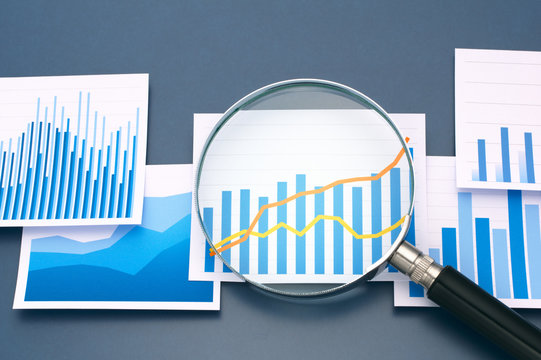 Analyzing Data With Magnifying Glass.