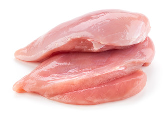 Raw chicken breast fillets