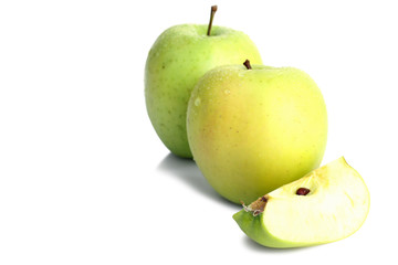 Isolated green apple