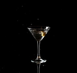 Martini, Cocktail, Glass.