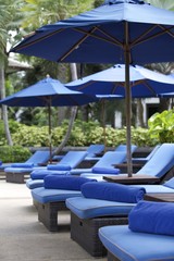 Luxury swimming pool area.