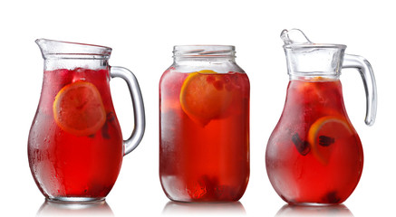 Jugs of hibiscus tea © maxsol7