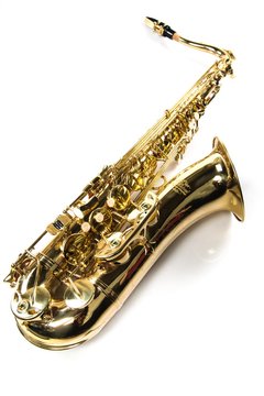 Saxophone, Musical Instrument, Isolated.