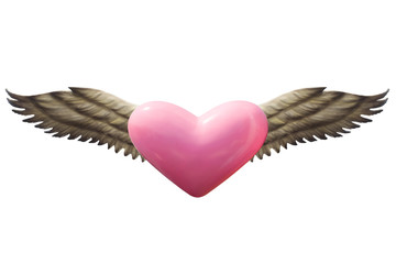  heart with wings