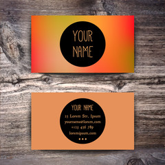 Business card template