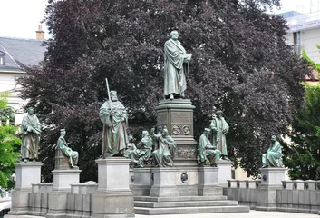 Crédence de cuisine en verre imprimé Lutherdenkmal in Worms