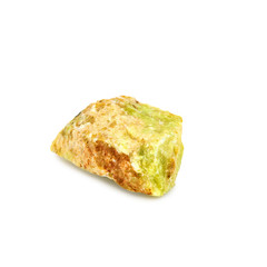 opal stone on a white background closeup