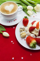 Valentine's Day sweets setup