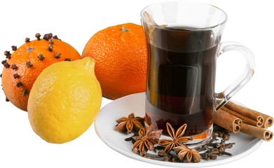 Mulled Wine, Tea, Wine.