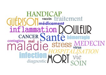 nuage de tags autour de la maladie