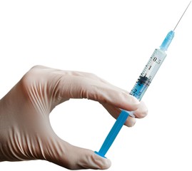 Syringe, Vaccination, Human Hand.