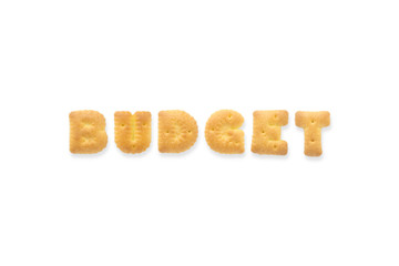 The Letter Word BUDGET. Alphabet  Cookie Cracker