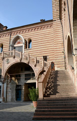 Fototapeta na wymiar Verona, the beautiful historic center of the Veneto - Italy