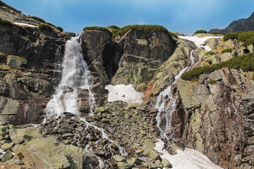 waterfall Skok in Slovak High Tatra © chrupka