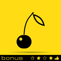 Naklejka premium icon cherry