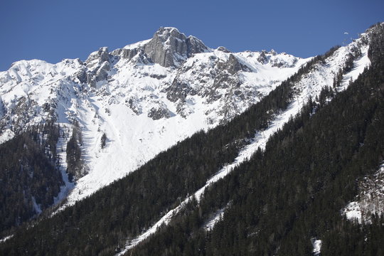 Chamonix-Mont-Blanc in France 