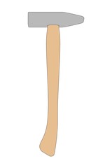 cartoon image of hammer (work tool)