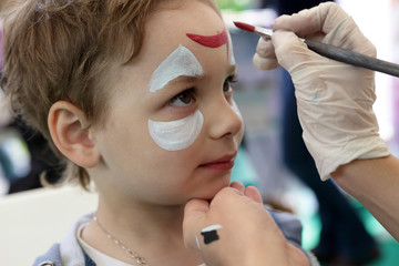 Child with painting face