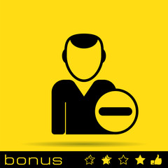 delete man icon