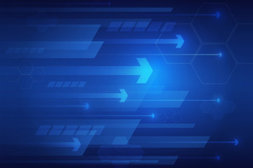 Arrow abstract technology background, Vector illustration