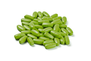 batch of green pills