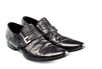 black male shoes with buckle