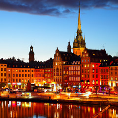 Fototapeta premium Silhouette of Stockholm