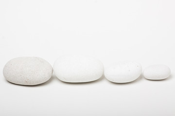 Fototapeta na wymiar natural white pebbles