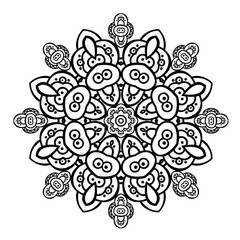Mandala. Ethnic round ornament. Vector art