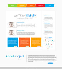 website design template, easy editable