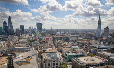 Fototapeta na wymiar London. View on business modern district