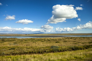 Majestic landscape near Reykjavik in Iceland.
