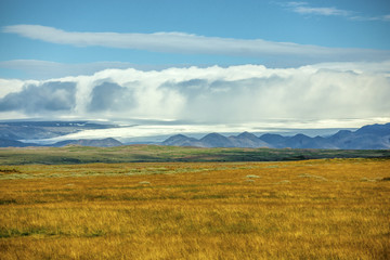 Majestic landscape near Reykjavik in Iceland.
