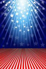 Patriotic Background. 
Elements are in separate layers and grouped. Very easy to edit, It contains EPS10 with large resolution JPG.