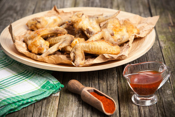 Delicious home made chicken wings