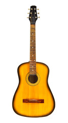 yellow acoustic guitar