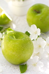 Apples and flowers